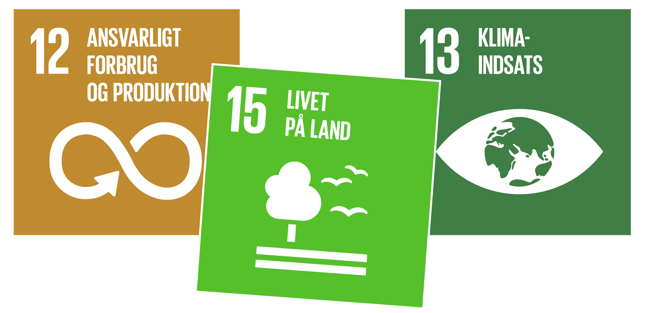 Verdensmålene for fokuspunktet landbrug er: verdensmål 12: ansvarligt forbrug og produktion, verdensmål 13: klimaindsats, verdensmål 15: livet på land.